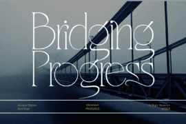 Bridging Progress Demo Font