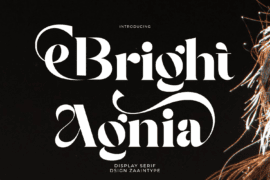 Bright Agnia Font Family
