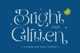 Bright Glitten Personal Use Only Font