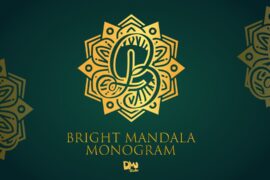 Bright Mandala Monogram Font