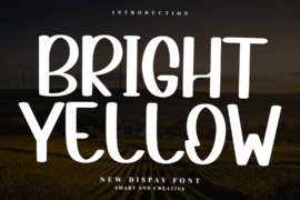 Bright Yellow Font