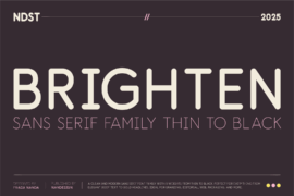 Brighten Rounded Font Family