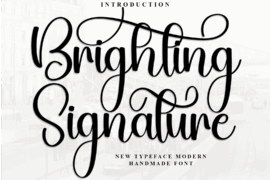 Brighting Signature Font