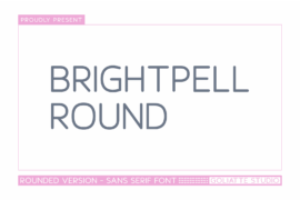 Brightpell Round Font
