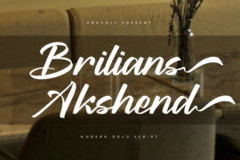 Brilians Akshend DEMO VERSION Font Family