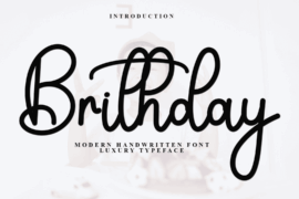 Brithday Font
