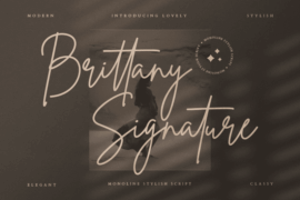 Brittany Signature Script Font