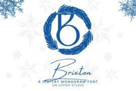 Brixton Monogram Font