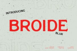 Broide Blur Demo Font