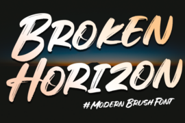 Broken Horizon-Personal use Font