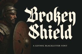 Broken Shield Font