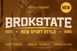 BROKSTATE Font Family