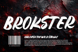 Brokster-Personal use Font
