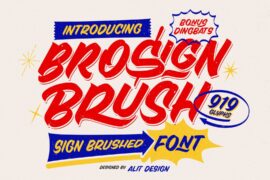 Brosign Brush Font