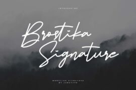 Brostika Signature Font