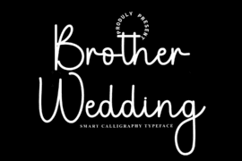 Brother Wedding Font