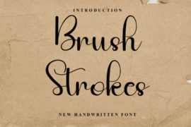 Brush Strokes Font
