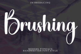 Brushing Font