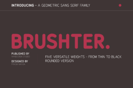 Brushter Rounded Font Family
