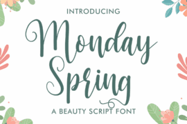 BT monday spring Font