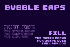 Bubble-Caps Font Family