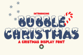 Bubble Christmas Regular Font