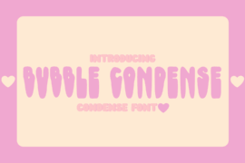 Bubble Condense Font