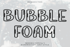 Bubble Foam Font