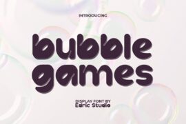 Bubble Games Demo Font