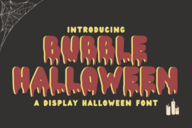 Bubble Halloween Font