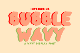 Bubble Wavy Font