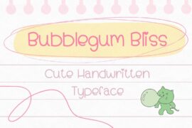 Bubblegum Bliss Font