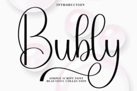 Bubly Font