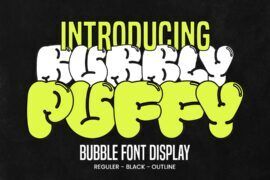 Bubly Puffy Font Family