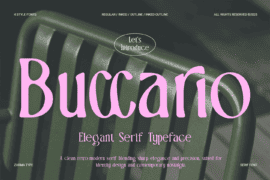 Buccario Demo Font