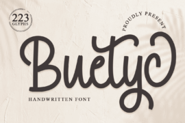 Buetyc – Personal Use Font