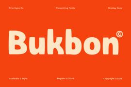 Bukbon DEMO Font