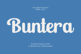 Buntera Demo Font