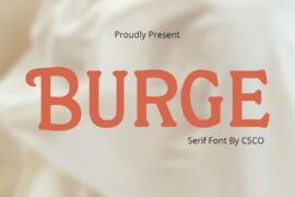 Burge Demo Font