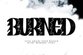 BURNED – Personal Use Font