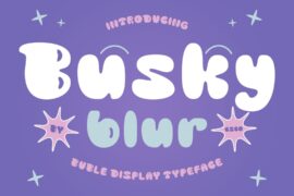 Busky Blur Demo Font