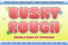 Busky Rough Demo Font