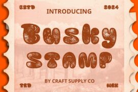 Busky Stamp Demo Font