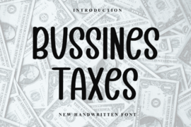 Bussines Taxes Font
