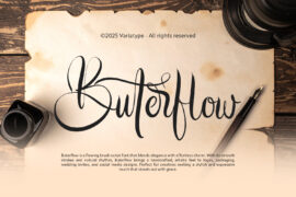 Buterflow Font