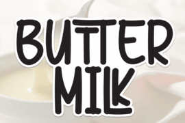 Butter Milk Font