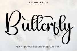 Butterfly Beautiful Font