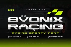 Byonix Racing Font