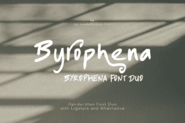 Byrophena DEMO Font