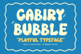 Cabiry Bubble Highlight Demo Version Font
